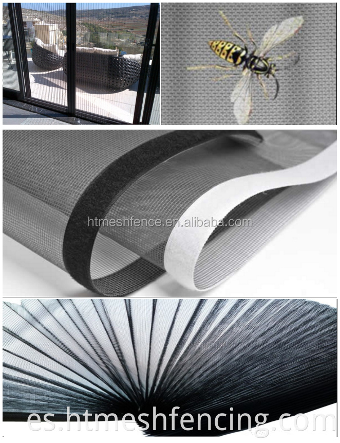 Pantalla de fibra de vidrio/poliéster plisado de la pantalla plegable de la ventana de plisso malla plisada